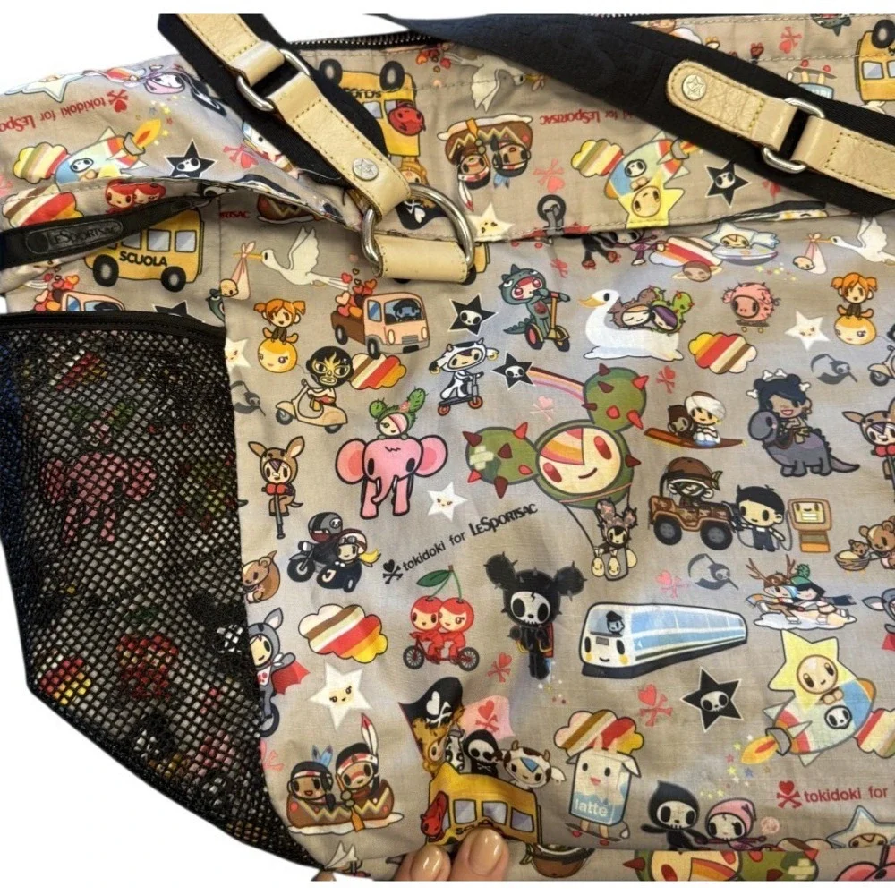 Tokidoki x LeSportsac Buon Viaggio Trasporto Women's Y2K Kawaii Rainbow Zip Tote